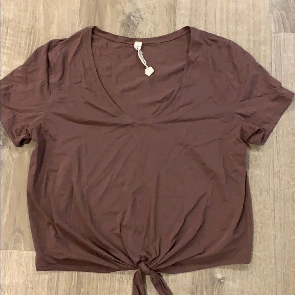 Lululemon front tie tee
